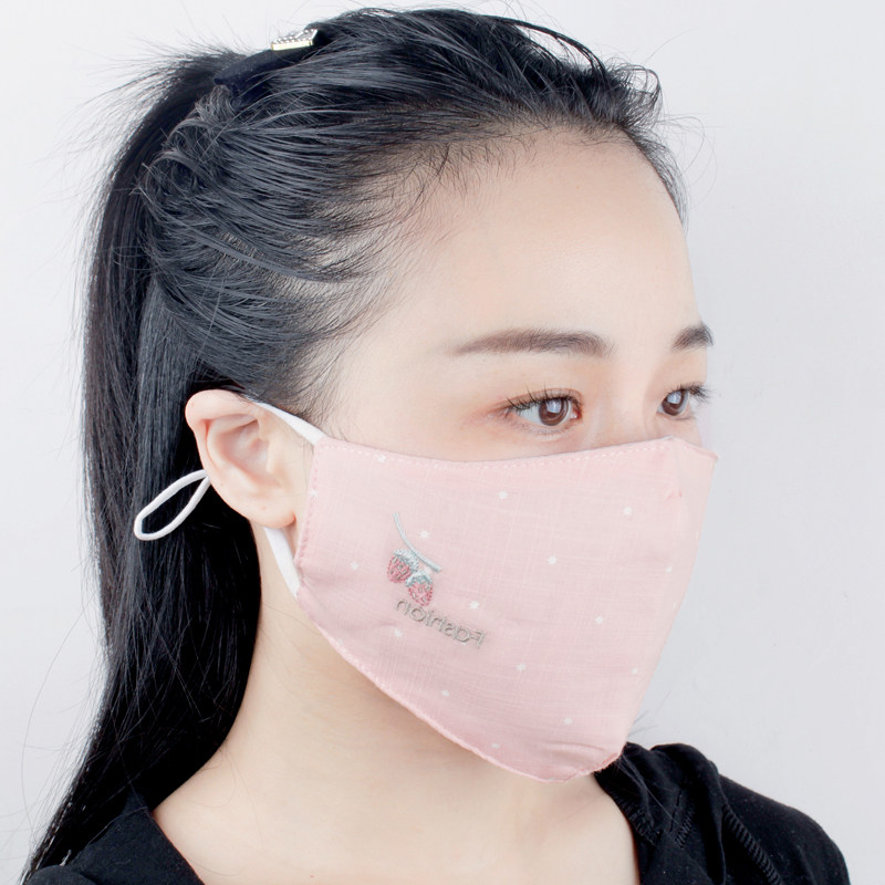 防尘女神双层透气可洗可调节口罩