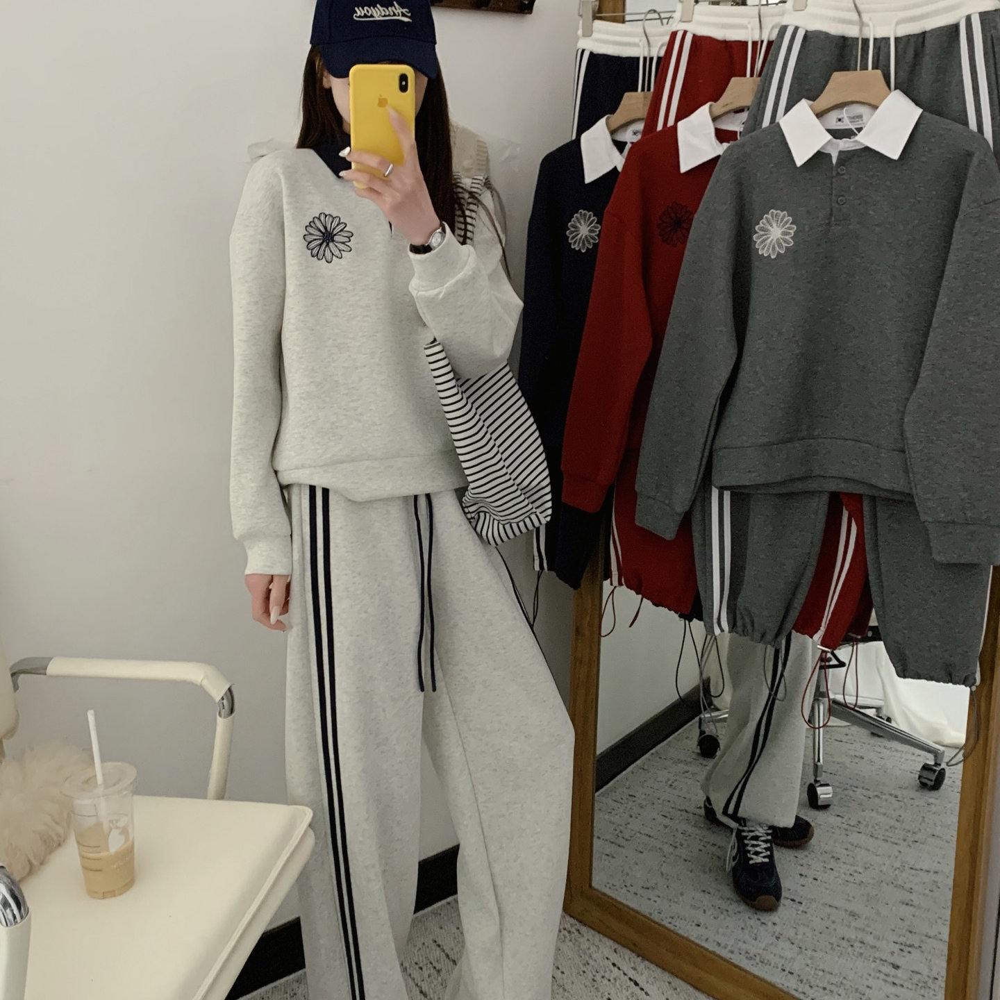 休闲套装女春季设计感小众高级感2026新款韩版大学生运动服卫衣潮