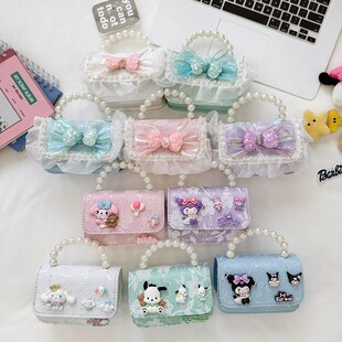 儿童可爱斜挎包珍珠女童小包包2024新款小女孩网红爆款小包手提包