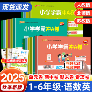 同步训练单元 一年级二年级三四五六年级上下册语文数学英语试卷测试卷全套苏教版 期中期末模拟卷 北师大版 2025小学学霸冲a卷人教版