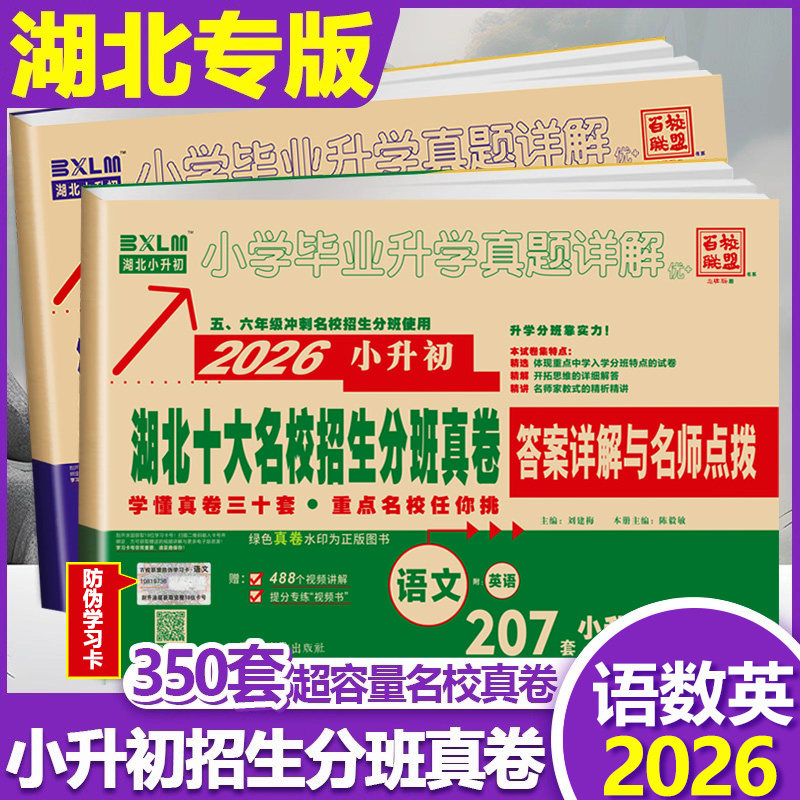 湖北十大名校入学摸底真卷