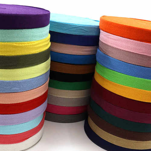DIY手工衣服辅料彩色棉2CM人字带