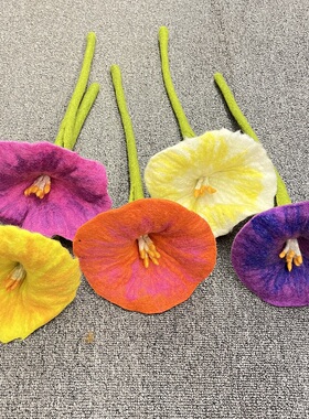 喇叭花北欧家居摆件假花装饰
