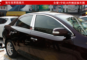 09-19老新款福瑞迪车窗亮条不锈钢外压条玻璃密封条装饰饰条改装