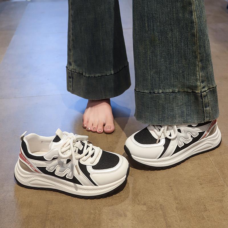 老爹鞋女款2025新款秋季厚底显脚小时尚覆古运动鞋舒适不累脚女鞋