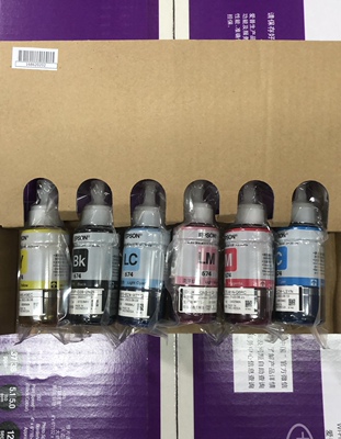 爱普生674原装墨水L801 L805 L1800 L850 L810打印机连供6色拆机