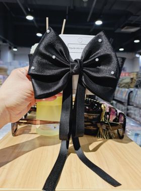 新款love丽丽饰品绢纱顶夹韩版