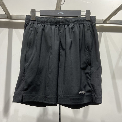 李宁速干凉爽运动休闲短裤五分裤