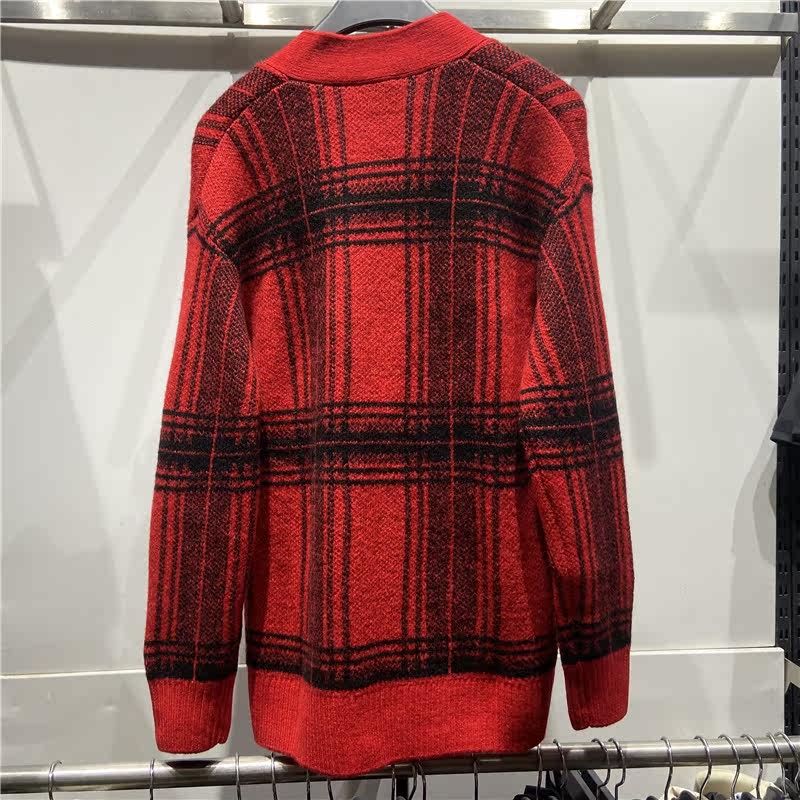 LI NING 2023 봄 토끼 XIAO ZHAN 같은 스타일 RI JIN DOU 골드 스웨터 남성 자켓 카디건 니트 스웨터 AMBT003