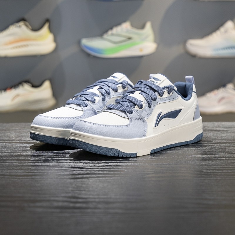 李宁系带男子板鞋低帮休闲鞋