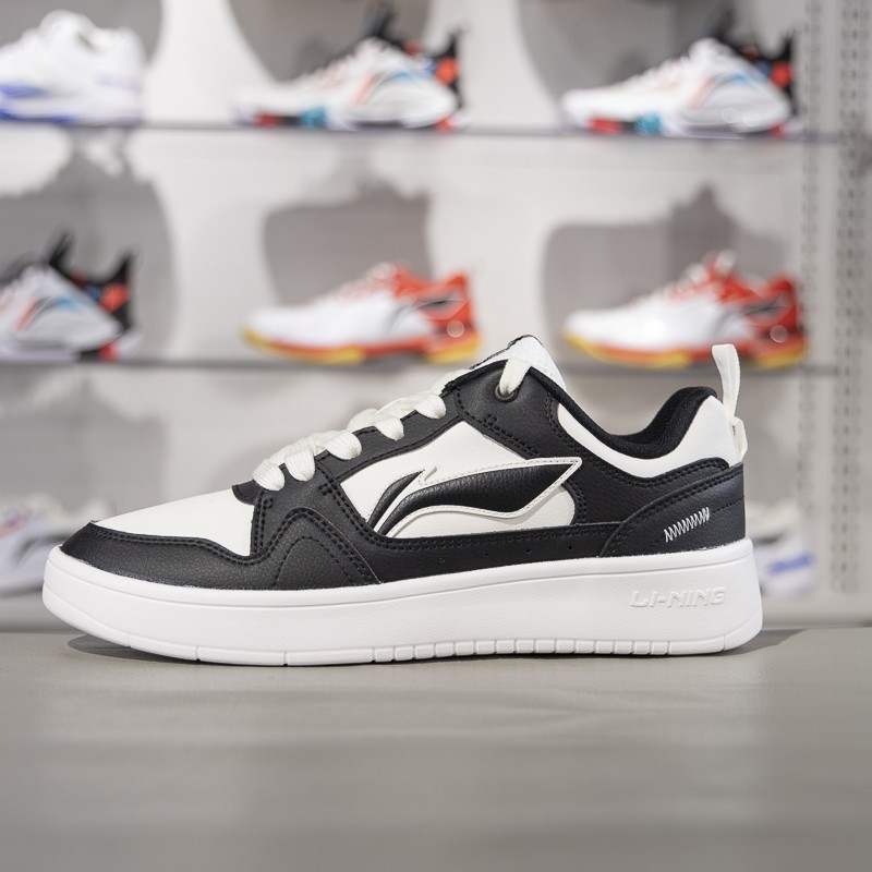 李宁板鞋小白鞋2024夏季新款行初男子复古经典休闲鞋AGCU533,运动鞋new,运动休闲鞋,淘宝优惠券,粉丝福利购,淘宝优惠卷