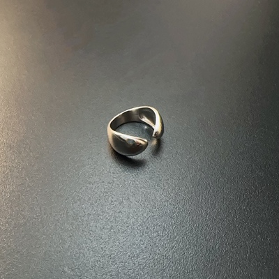 纯银戒指小众开口指环925纯银饰品简约百搭指圈