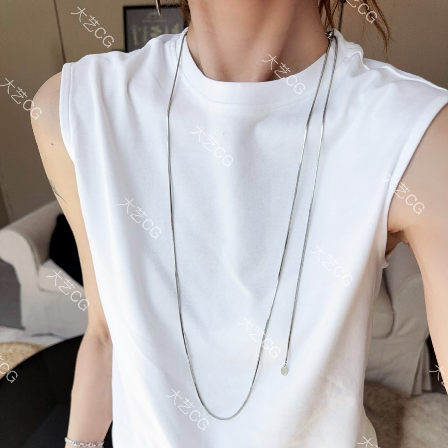 多种戴法长项链百搭蛇骨链长链多层短链时尚INS风欧美简约