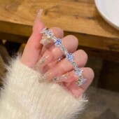 超闪锆石手镯女轻奢精致小众高级感法式 手环水晶闪钻设计感手饰品