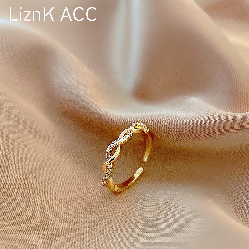 高级感日系轻奢戒指insins潮素圈