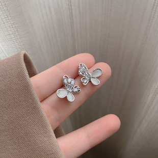 超仙貝殼蝴蝶耳釘合集女溫柔可愛精致個性 潮流百搭耳環耳飾 時尚