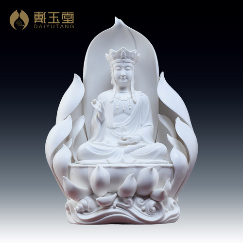 陶瓷地藏王菩萨佛像摆件家用供奉