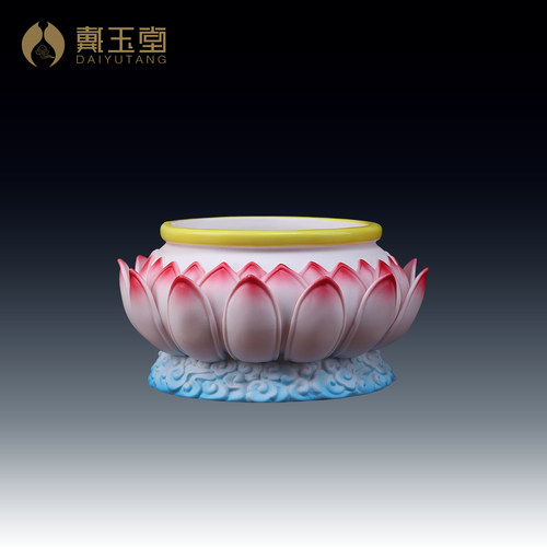 陶瓷莲花香炉上香家用室内插香