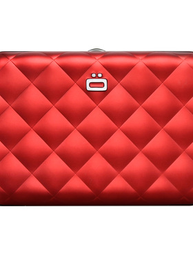 法国原装欧夹OGON男女信用卡包银行卡盒格纹金属安全防射频卡片包