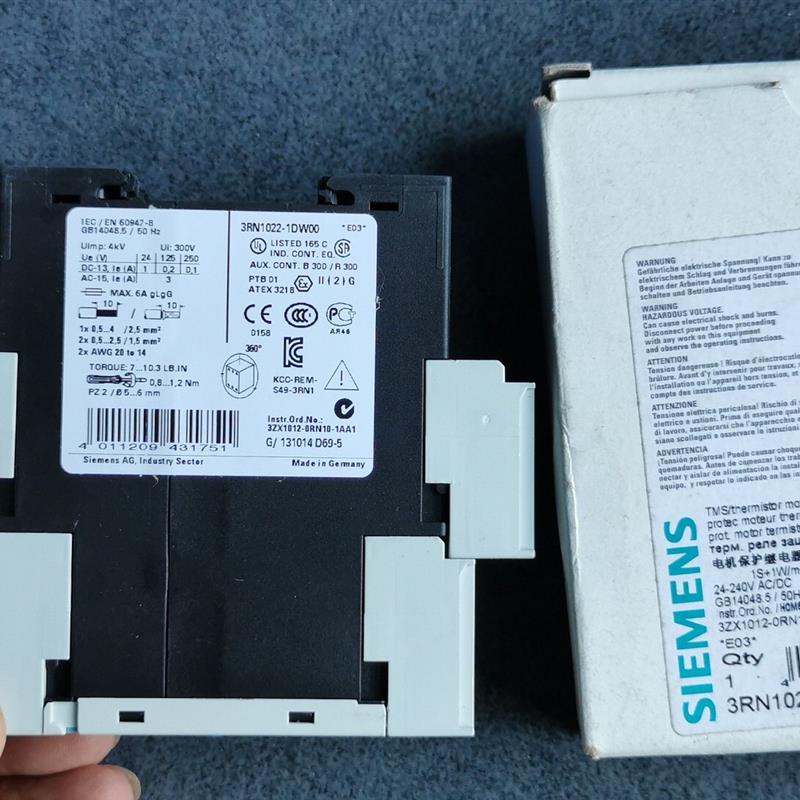 * 3RN1022-1DW00  电机保护继电器 全新原装 现货1个