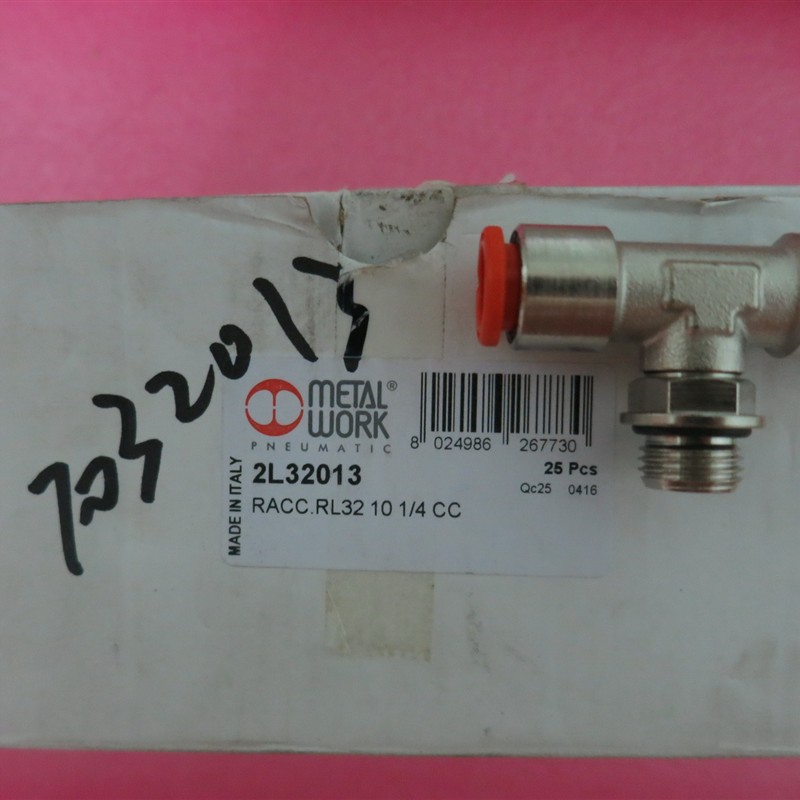 全新原装METAL WORK 2L32013 RACC.RL32 10 1/4CC 现货