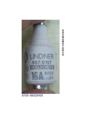 原装进口LINDNER熔断器598.0638 63A/500V LINDNER保险丝