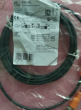 全新原装IFM连接线EVC100 M12 公母头 4芯 3米 现货