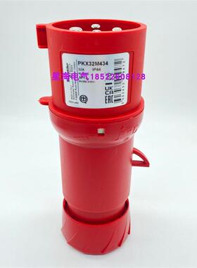 现货PKX32M434+PKF32F434工业插座 32A, 3P+E IP44, 红