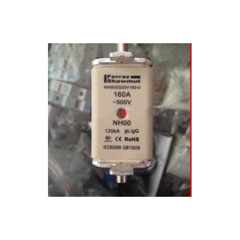 Ferraz shawmut熔断器 NH00GG50V160 160A 500V 120KA gG/gL