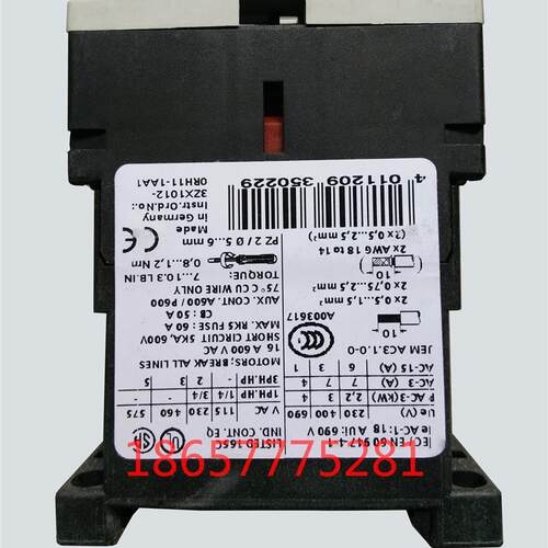 3RT10161BW41原装正品小型直流接触器 DC48V