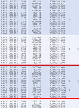 Protistor熔断器A070UD32LI900  R300211 700VAC URD 900A 罗兰