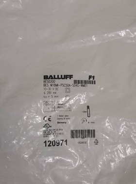 全新原装BALLUFF BES0200 BES M18MI-PSC50A-S04G-WM01现货