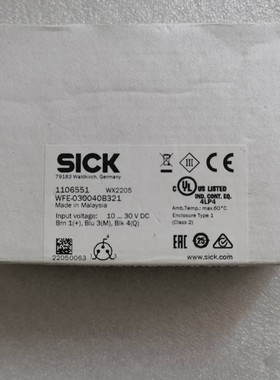 全新原装正品SICK WFE-030040B321 1106551 现货