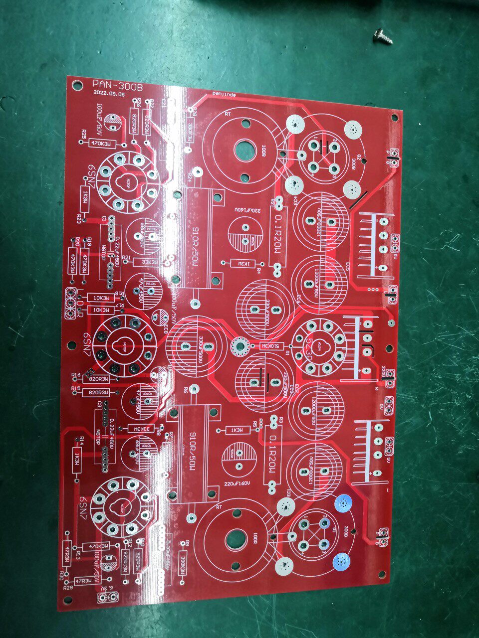 300B电子管发烧胆机功放PCB板单端免调试 前级管子三个6SN7或6n8p