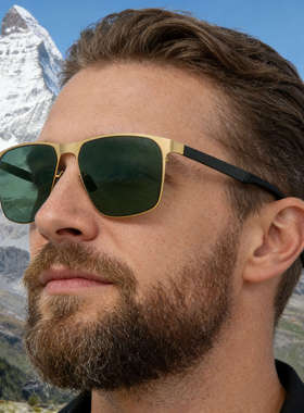 2026新款欧美方框尼龙偏光太阳镜男个性潮百搭户外防晒墨镜男跨境