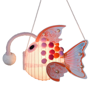 安康鱼灯2026马新年灯笼儿童手提花灯非遗金鱼diy手工材料包锦鲤