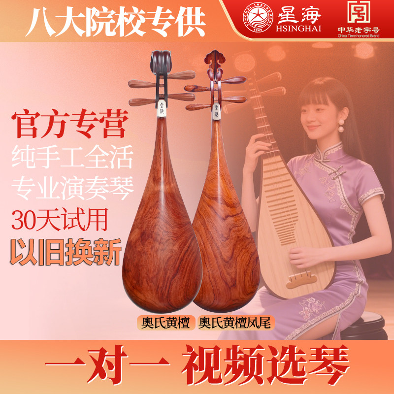 【以旧换新】星海琵琶专业演奏考级奥氏黄檀大果紫檀酸枝木8914