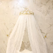 儿童公主房床头装 ins少女心床品 饰可爱床头帘床幔 上市欧式 新款