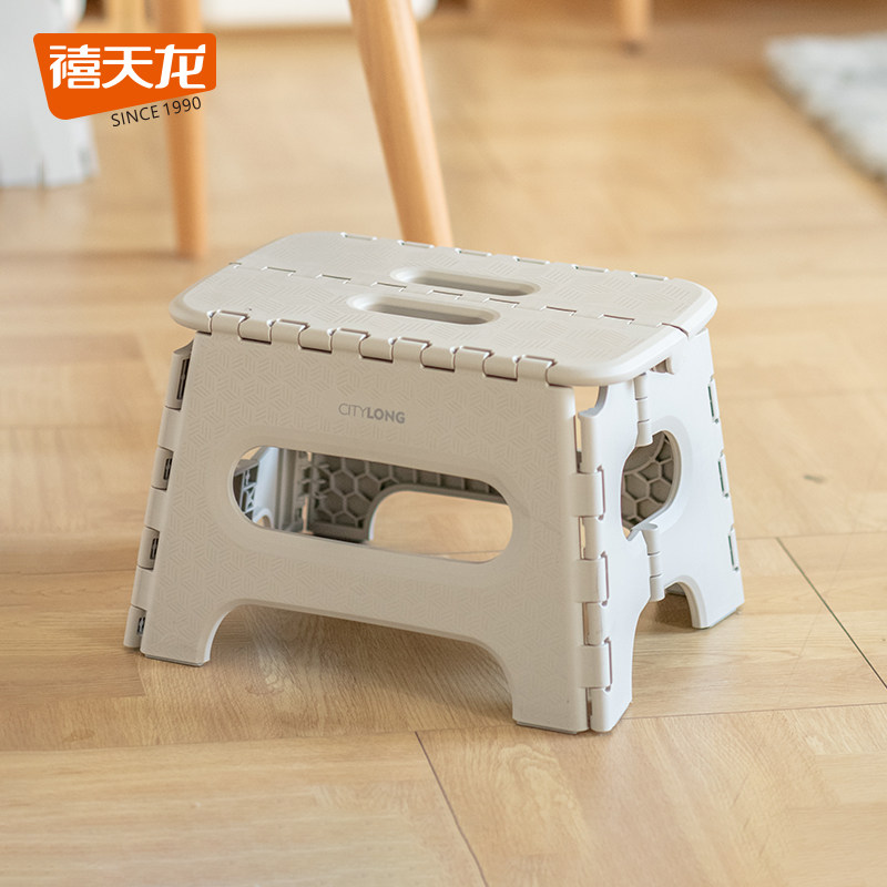 禧天龙户外便携折叠高凳靠背椅图片
