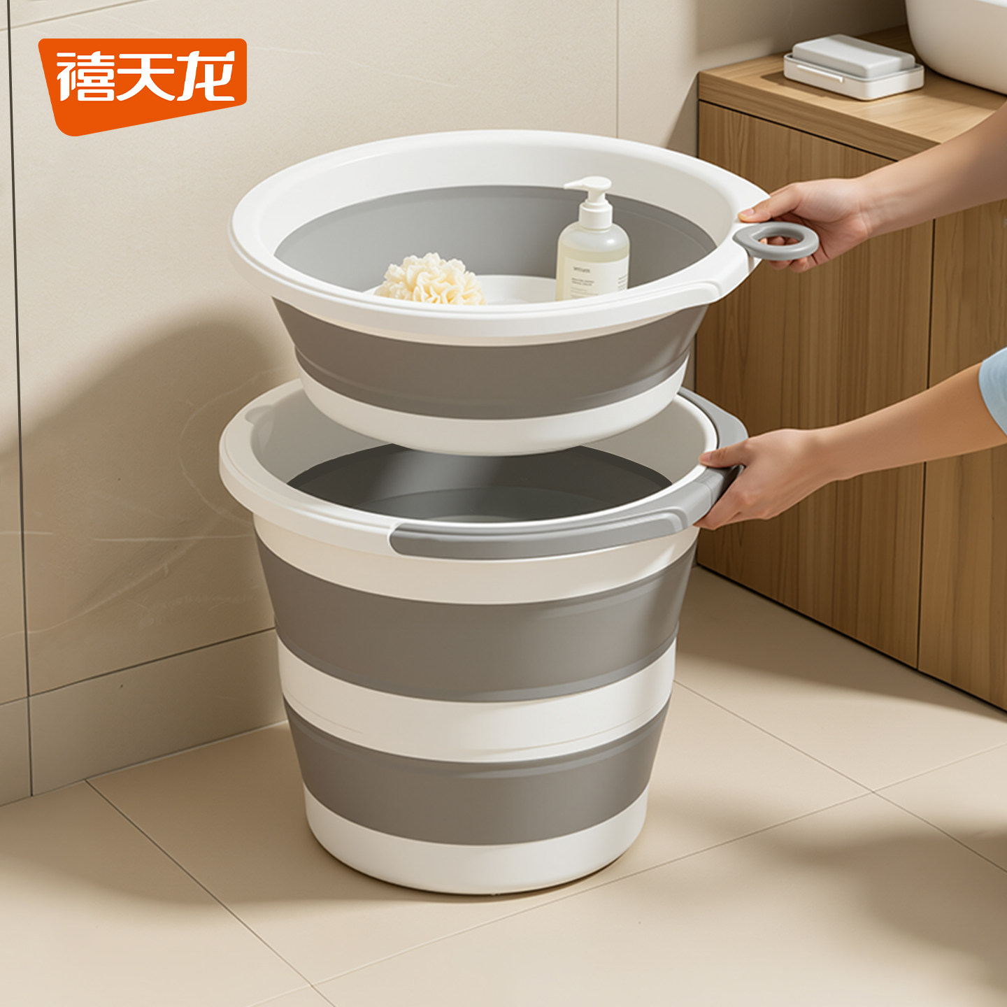 禧天龙脸盆水桶提桶学生宿舍家用图片