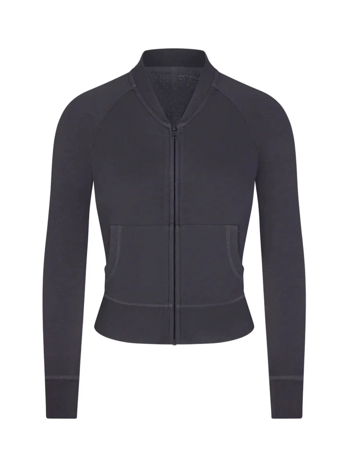 Спот SKIMS MODAL FRENCH TERRY модал тонкая молния худой толстовка укороченная куртка