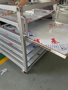 新品定制仓储流利架货架带轮子移动仓库车间分拣移动精益管金属订