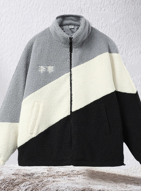 李宁棉服女秋冬摇粒绒女装拼接保暖外套女立领刺绣运动服AFMR494