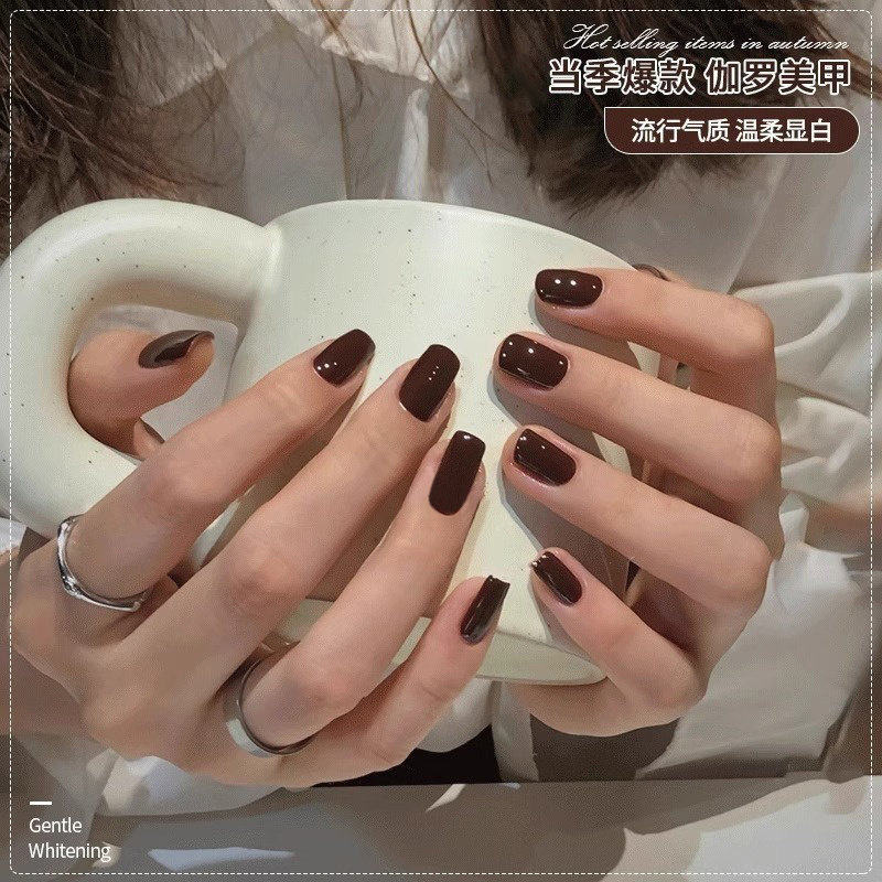 春夏色系焦糖色指甲油胶2026年新款红棕色美甲胶甲油套装咖色美甲