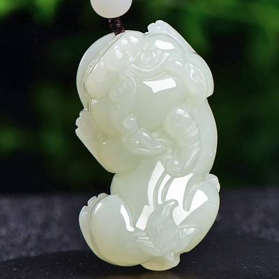 男女情侣和田玉貔貅吊坠项链挂件