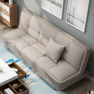 沙发床多功能小户型单双多人实木客厅两用1.8米折叠床懒人沙发浅