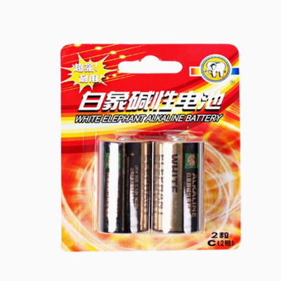 白象2号碱性电池中号二号C型