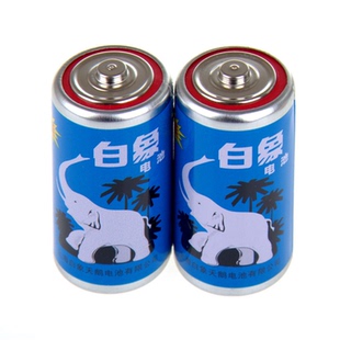 1号电池 白象牌 煤气灶用 手电筒D号 R20P干电池1.5V金白象1节价