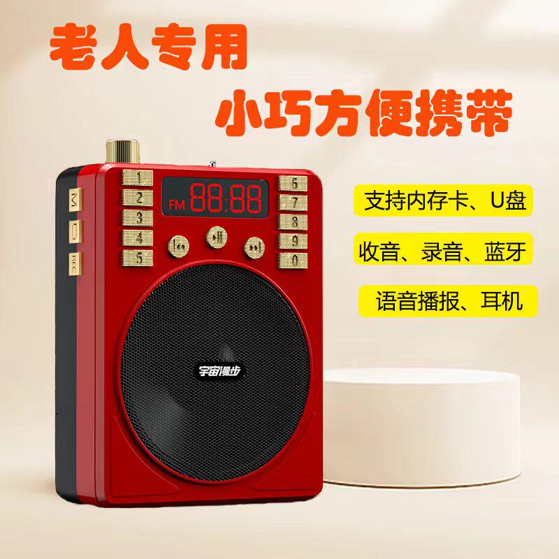 特美音 蓝牙插卡小蜜蜂扩音器录音播放收音蓝牙无线扩音器