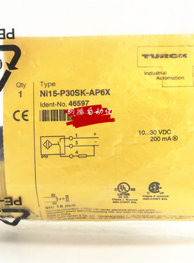 原装图尔克TURCK 接近开关NI15-P30SK-AP6X 正品46597